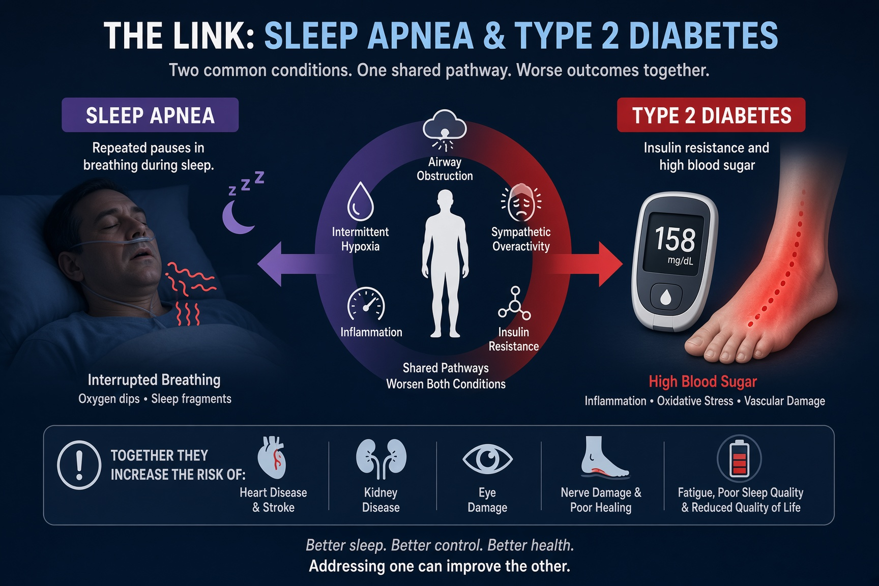 Sleep Apnea and Type 2 Diabetes: The Two-Way Relationship